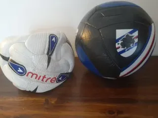 Two Mitre and Sampdoria collector's footballs