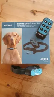 Anti-bark spray trainer collar with remote