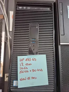 PC Desktop HP 490 G3 - i7, 16GB RAM, SSD 256GB
