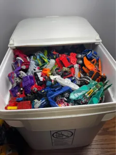 Box of old toys