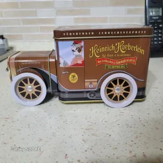 Vintage Heinrich Haeberlein truck tin box