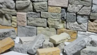 Decorative natural stone cladding bricks