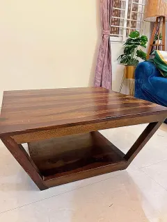 Mesa de centro de madera maciza