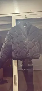 Black quilted jacket - size S