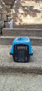 Trasportino Petmate piccolo azzurro