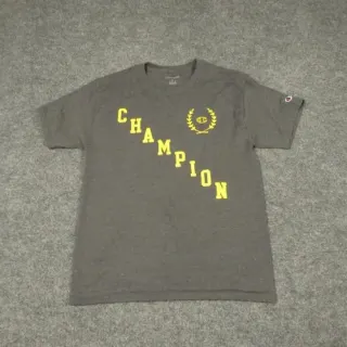 Champion dark grey sweatshirt with yellow logo