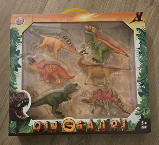 Set dinosauri in scatola 5 figure colorate 5+ anni