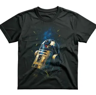 T-shirt nera Star Wars R2-D2