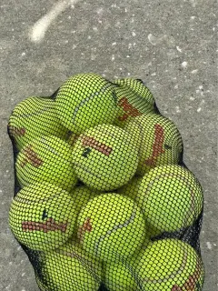 Sacca palline tennis usate (~15 pz)