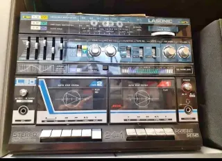 Vintage Lasonic stereo with double cassette