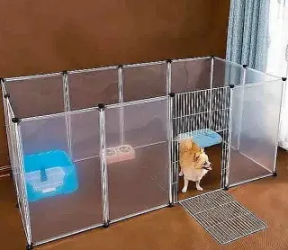Parc modulable a panneaux pour petit animal