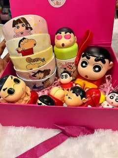 Juego de boles y llavero de Shin Chan