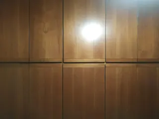 Large light wood wardrobe - 3 columns