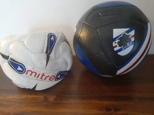 Two Mitre and Sampdoria collector's footballs