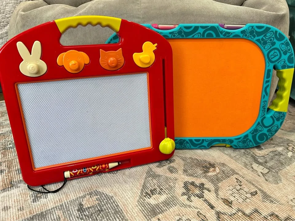 Coppia lavagnette magnetiche da disegno