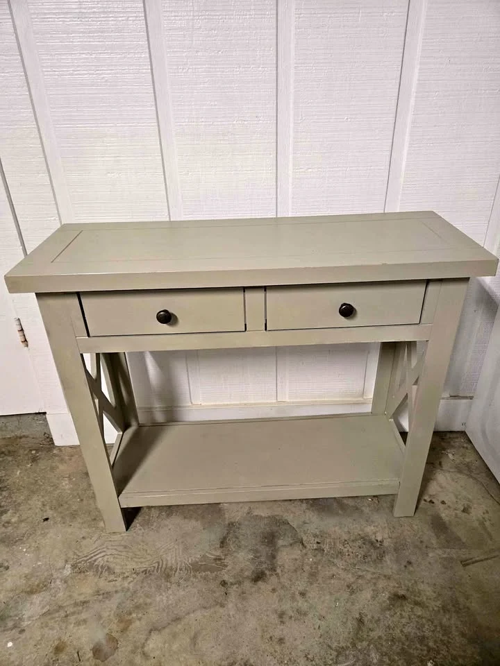 Consolle ingresso color tortora due cassetti