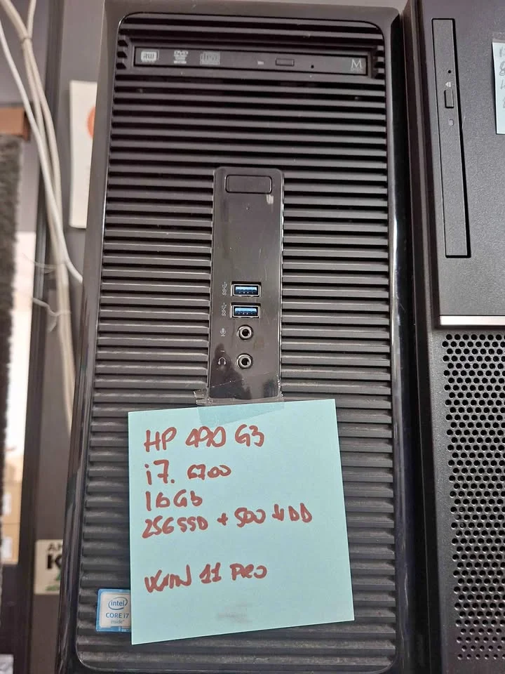 PC Desktop HP 490 G3 - i7, 16GB RAM, SSD 256GB