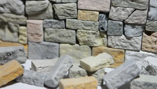 Decorative natural stone cladding bricks
