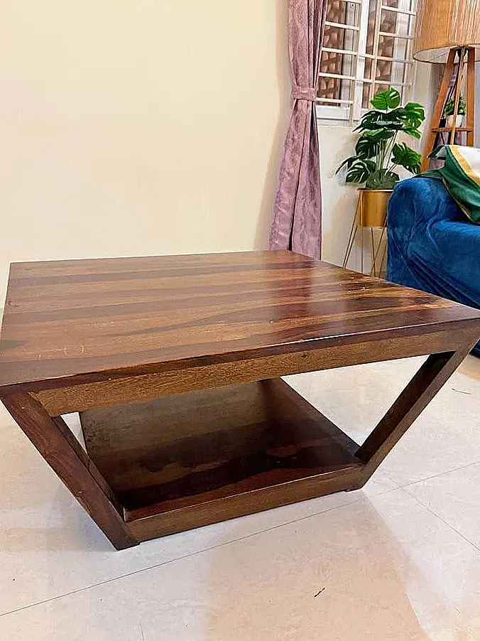 Mesa de centro de madera maciza