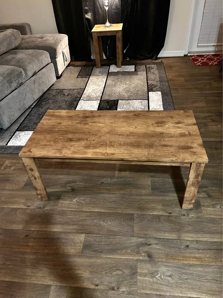 Tavolino da salotto in legno rustico