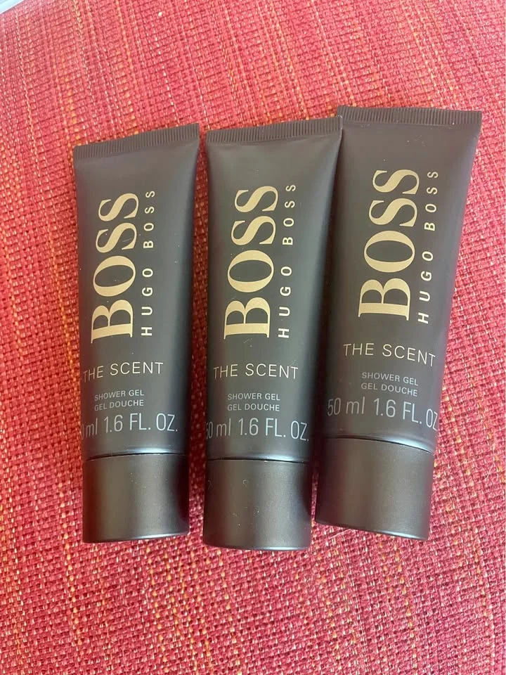 Set 3 Hugo Boss The Scent shower gels - new