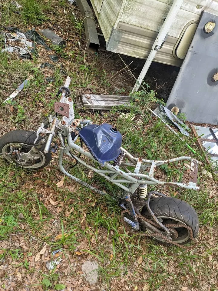 Telaio moto da restauro