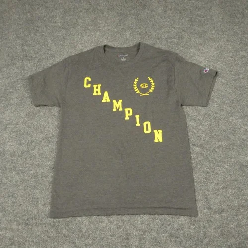 Champion dark grey sweatshirt with yellow logo