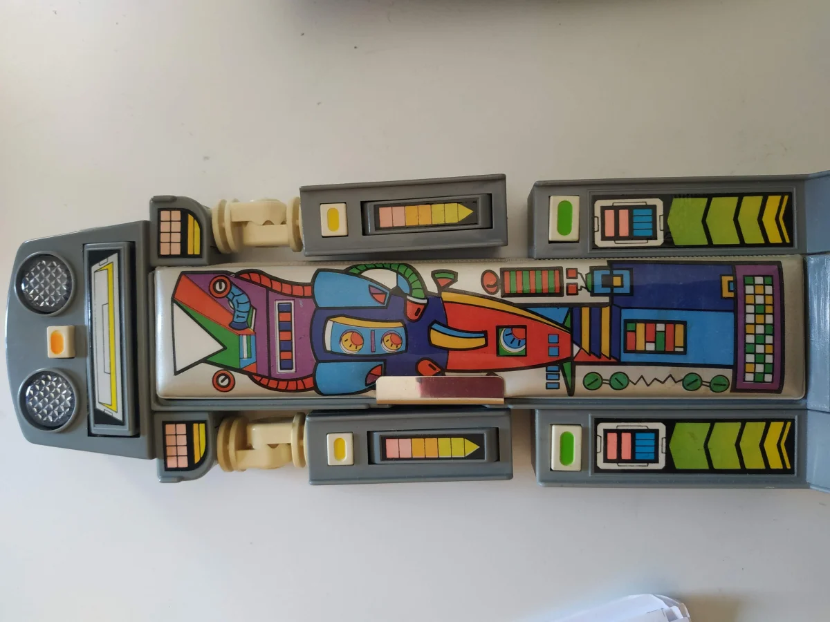 Robot giocattolo vintage - plastica grigia