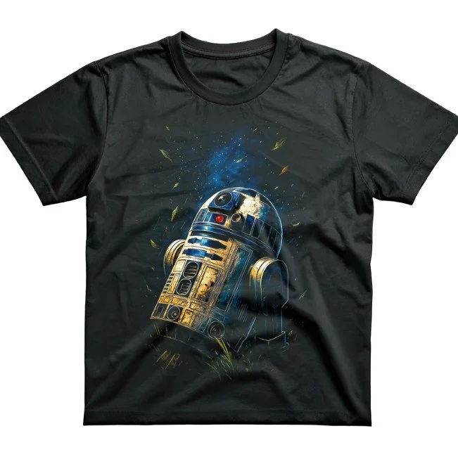 T-shirt nera Star Wars R2-D2