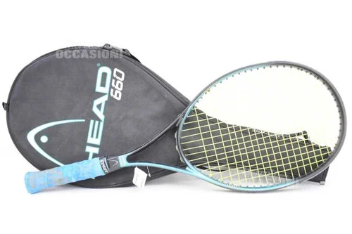 Head 660 light blue tennis racket with cover