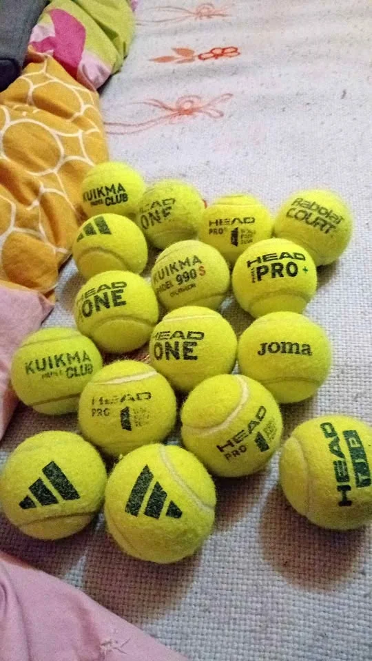 Lot used tennis balls - HEAD, Adidas, Joma